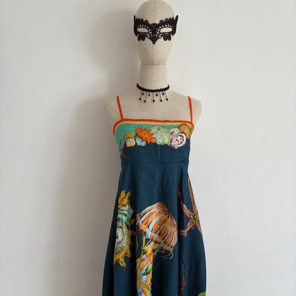 Alamais Dorian Marine Life Jellyfish Pattern Sun Dress - Picture 5 of 14